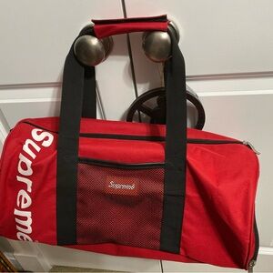 Supreme Bold Red Duffel Bag